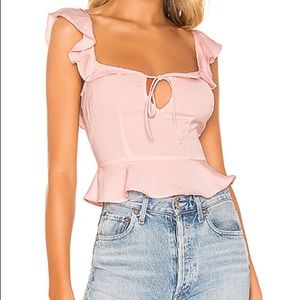 Ruffle tie top